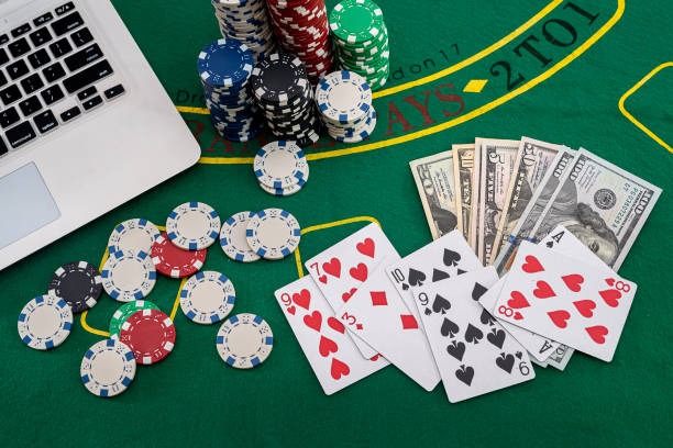 Live casino table with multiple camera angles and dealer